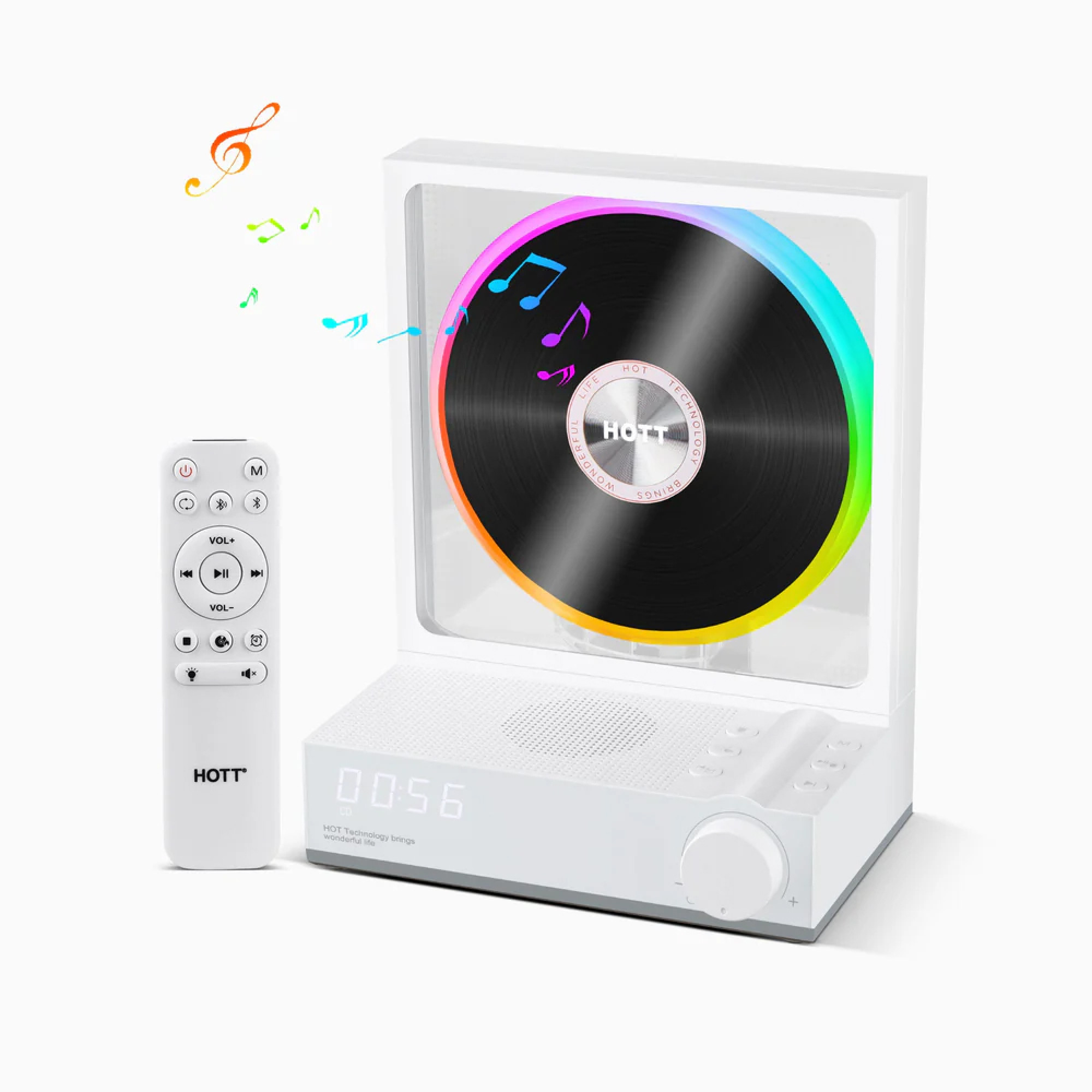 Настільний мультимедійний CD-плеєр у ретро-дизайні  HOTT CD Player C229